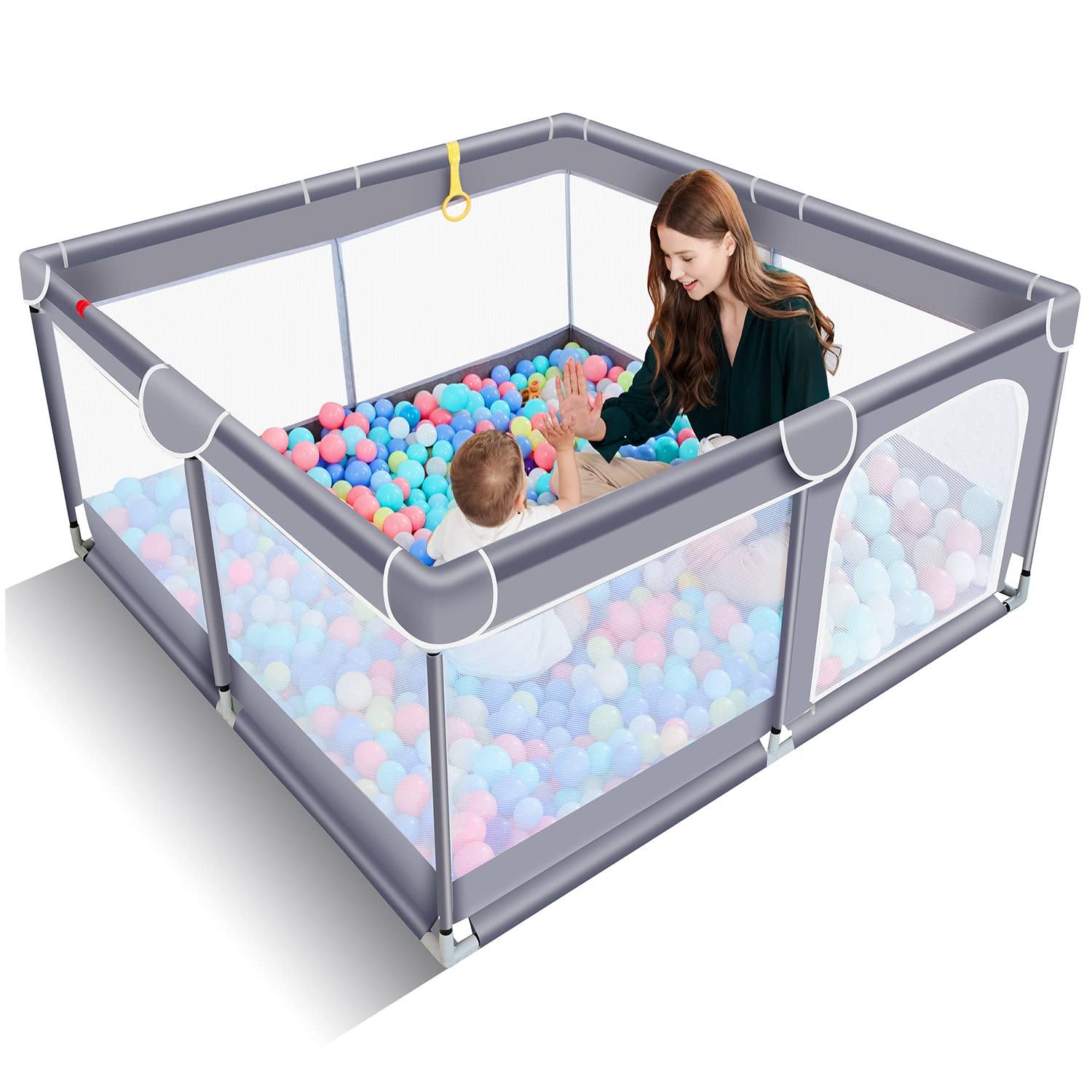 Baby Playpen For Toddler,Large Baby Playard,Indoor &amp; Outdoor Kids Activity Center With Anti-slip Base 
